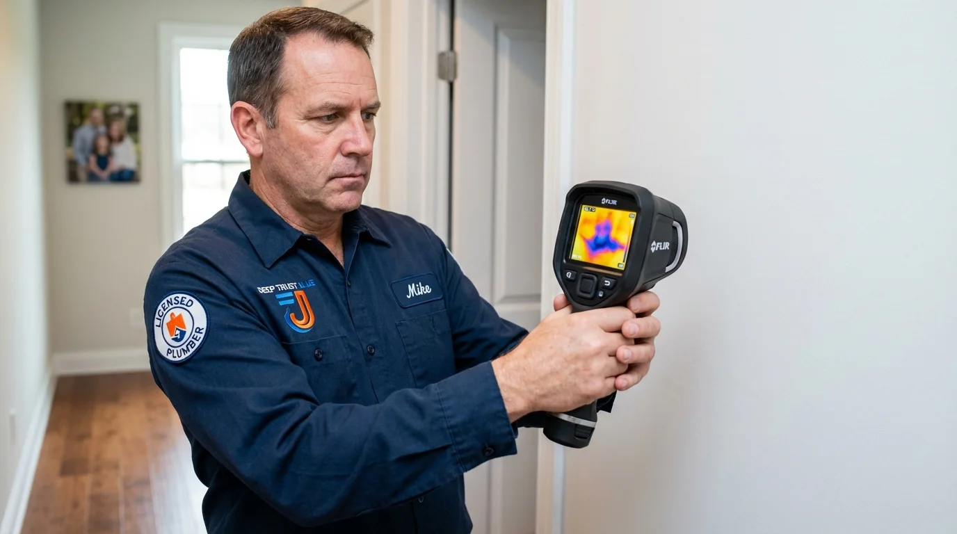 Thermal imaging leak detection by Johns Plumbing LLC in Carrington